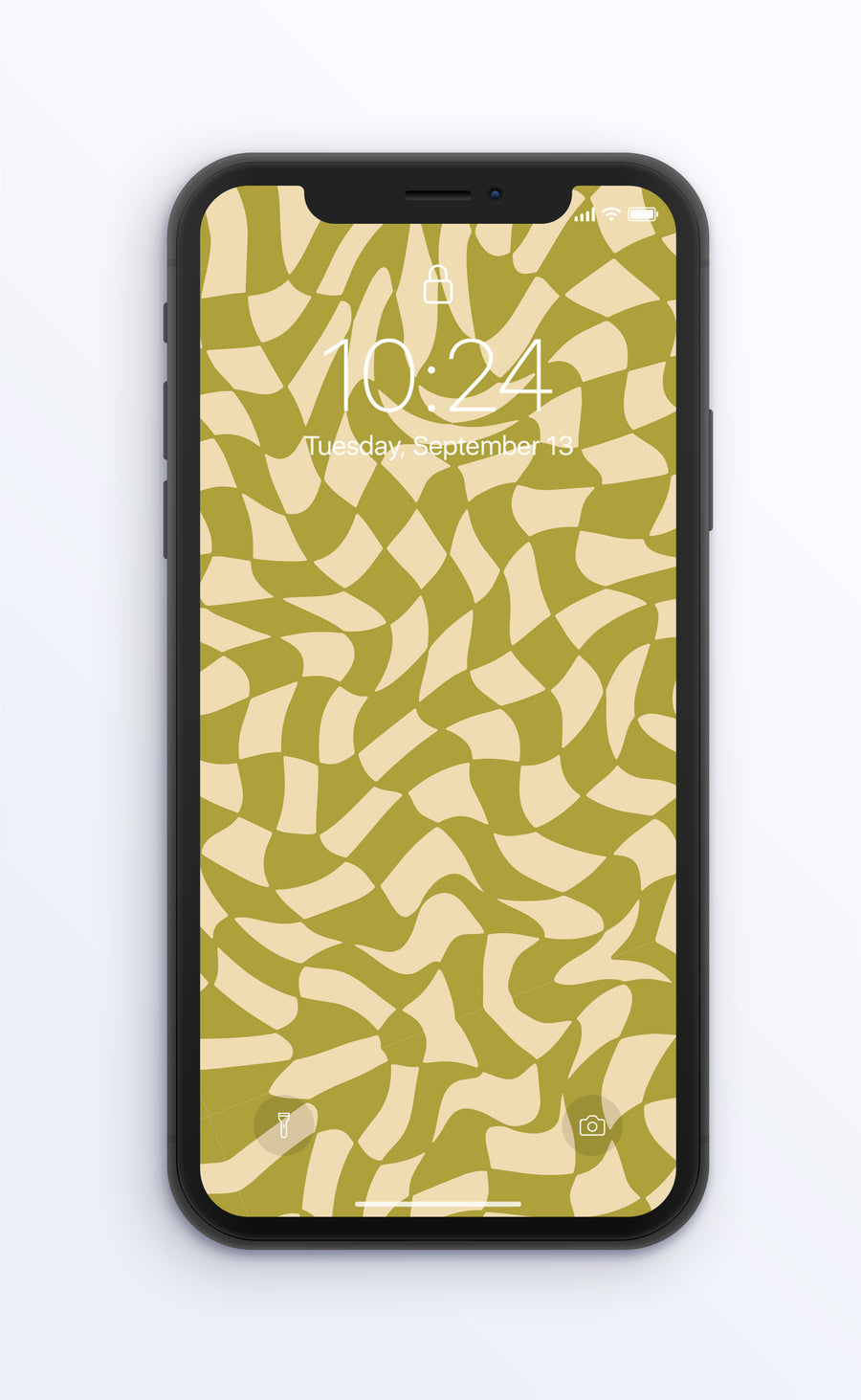 Yellow Wavy Check | Digital Phone Wallpaper