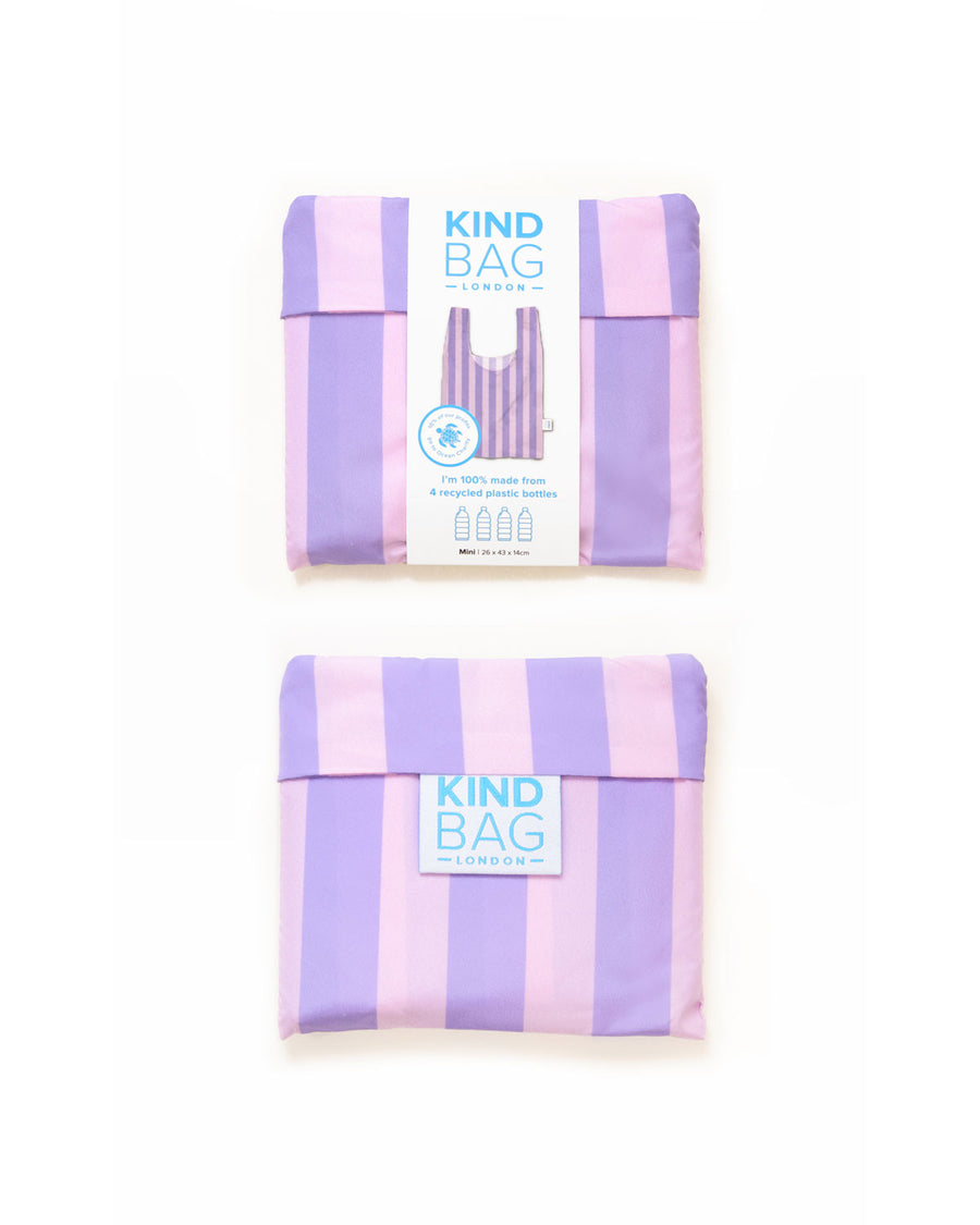 Purple Stripes | Mini Reusable Bag