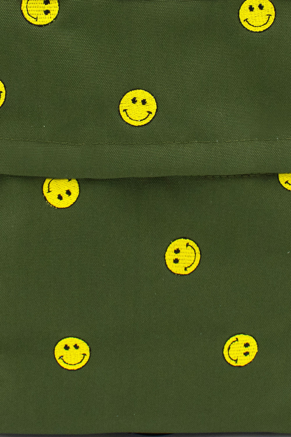 Smiles Khaki | Embroidered Hackney Backpack | Medium