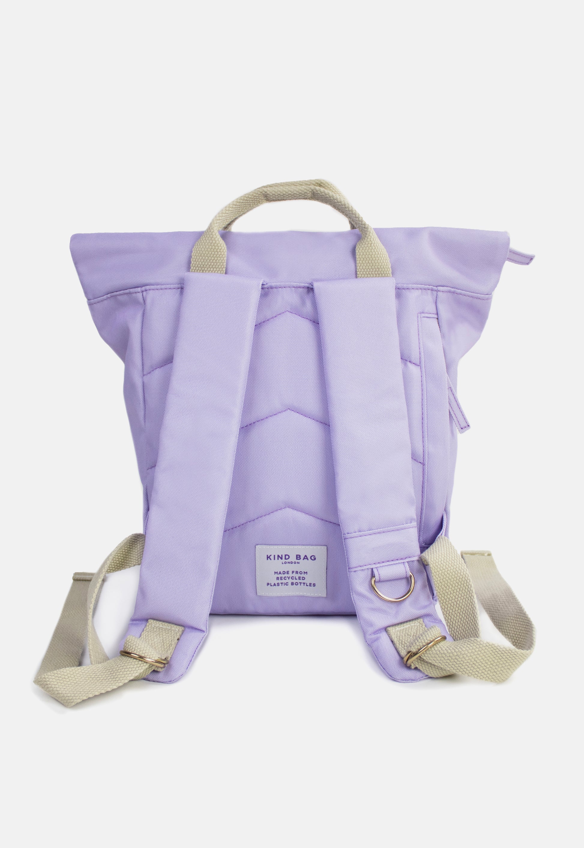 baggy lilac mini backpack Women's Roll-Top Mini Backpack | Kind Bag - Water-Resistant & 100% Recycled
