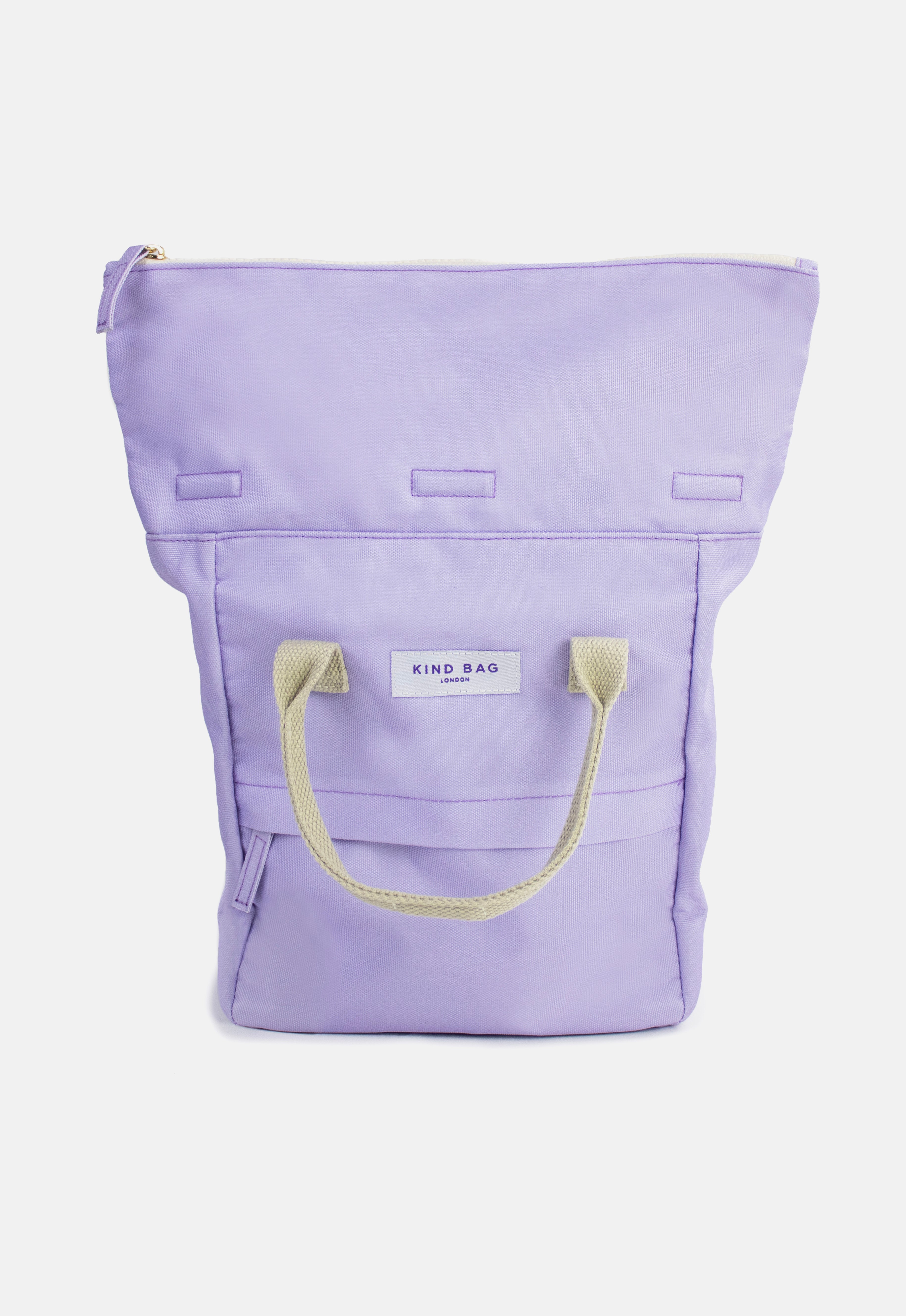 baggy lilac mini backpack Women's Roll-Top Mini Backpack | Kind Bag - Water-Resistant & 100% Recycled