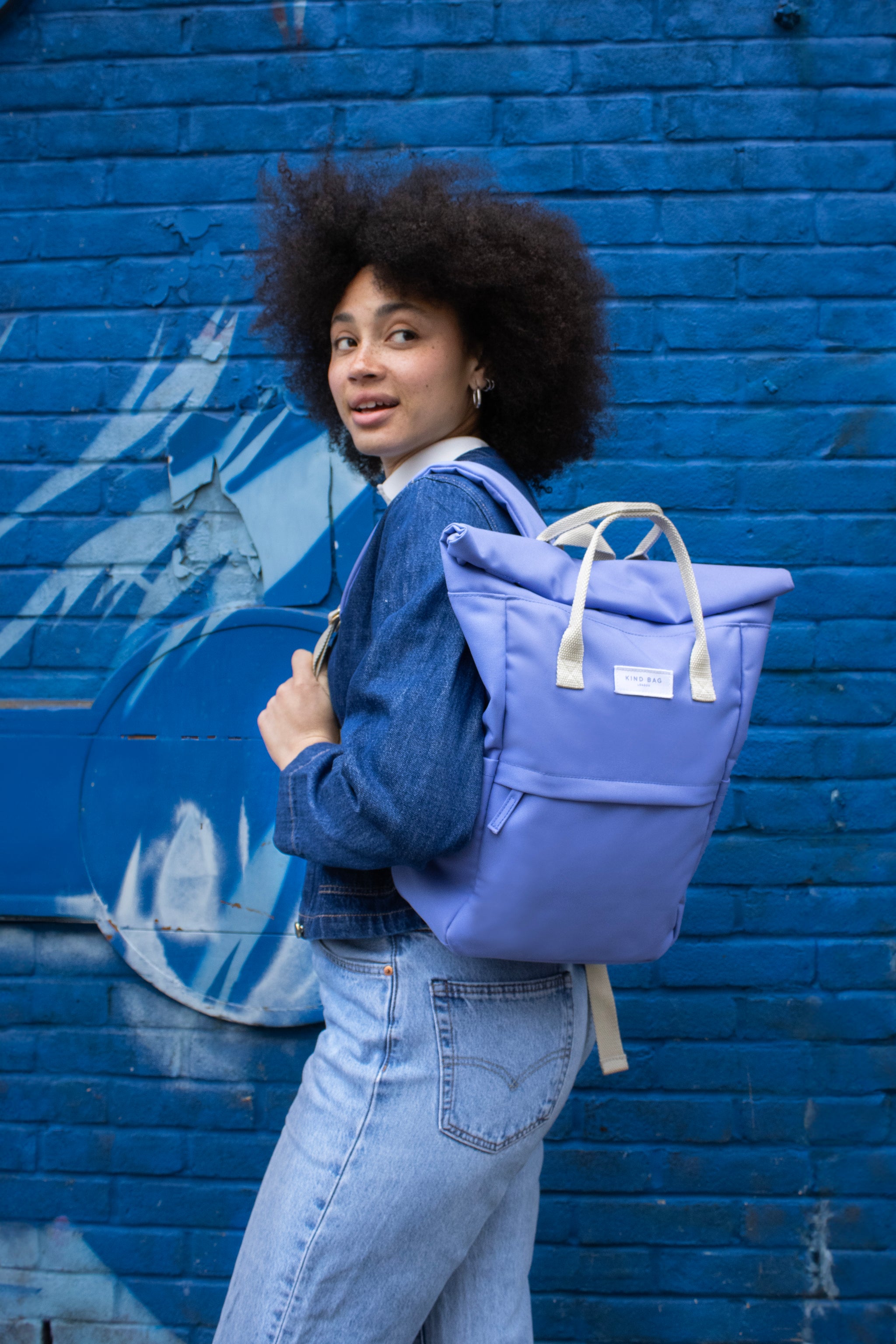Dusty Blue Hackney 2.0 Backpack Medium Kind Bag