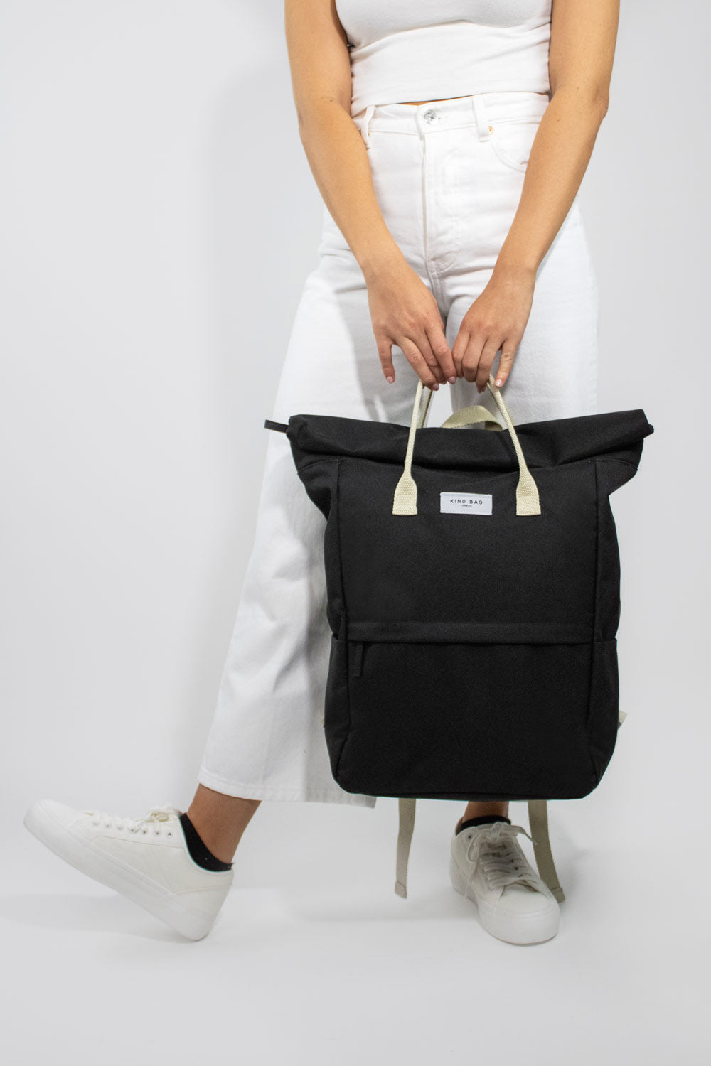 Pebble Black | Hackney Backpack | Large