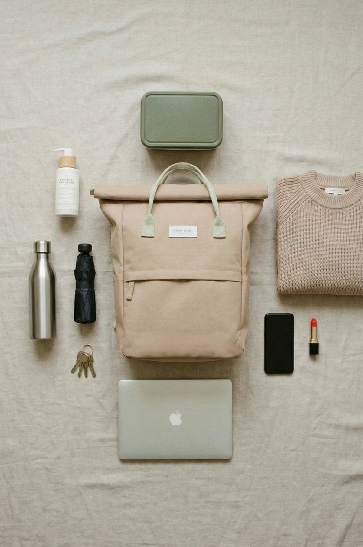 Beige | Hackney Backpack | Medium