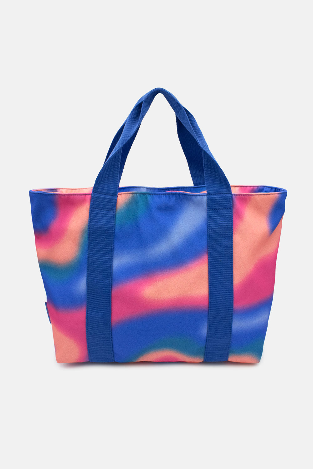 Aurora Blue and Pink | Printed Carryall Tote Bag