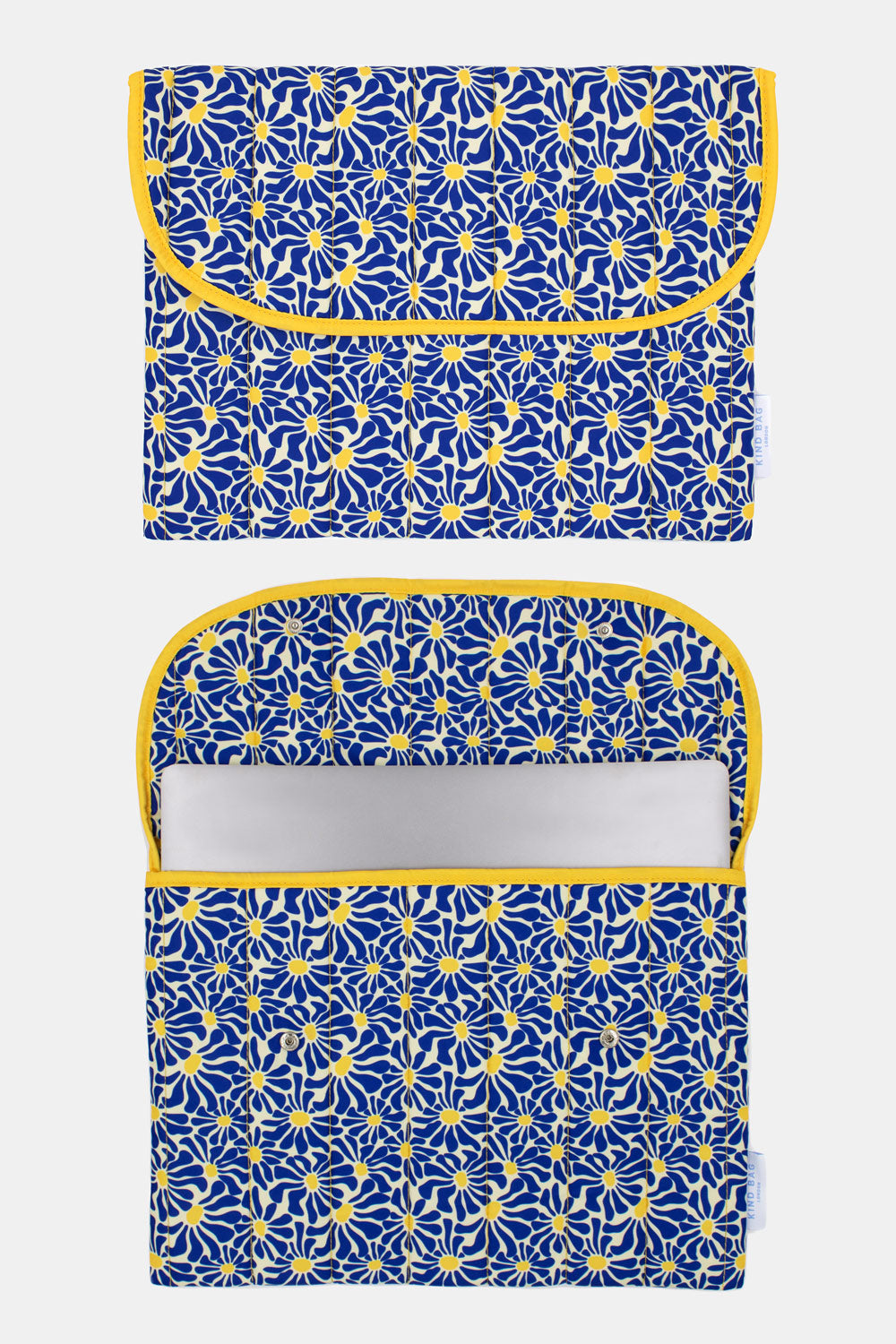 Abstract Flowers Blue | 16 Inch Laptop Sleeve