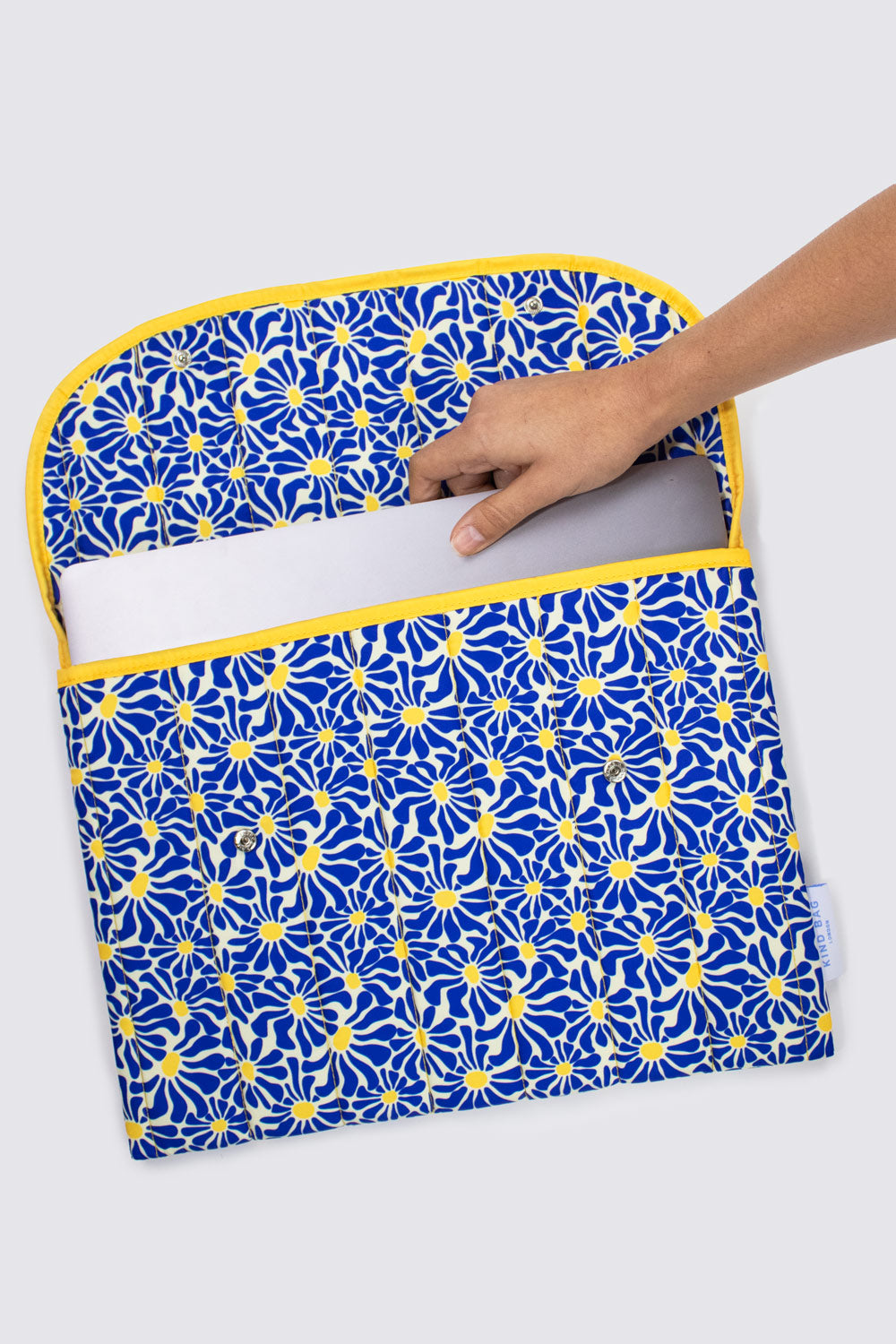 Abstract Flowers Blue | 16 Inch Laptop Sleeve