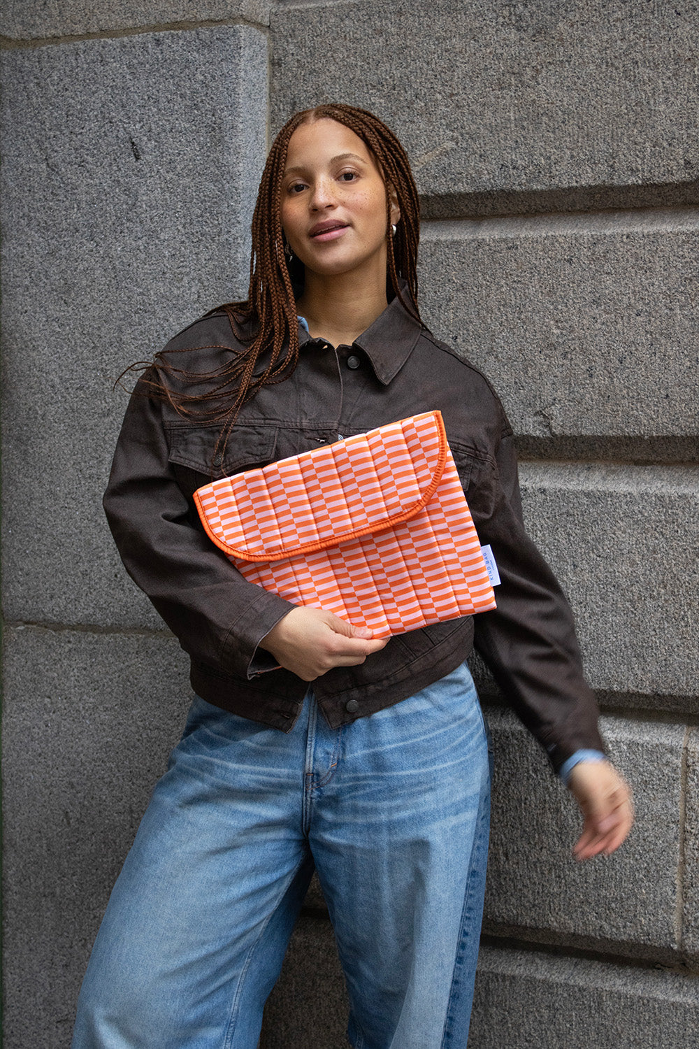 Blocks Pink and Orange | 13 Inch Laptop Sleeve