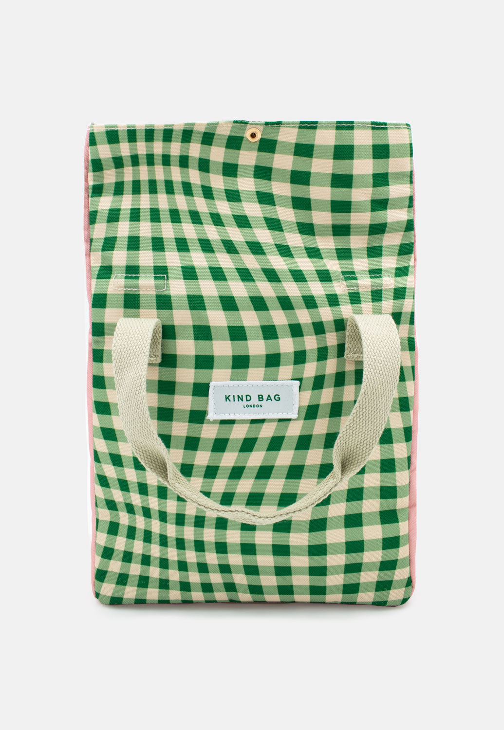 Pre Order - Lunch Bag | Distorted Gingham Green