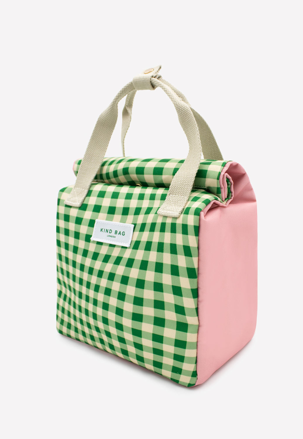 Pre Order - Lunch Bag | Distorted Gingham Green
