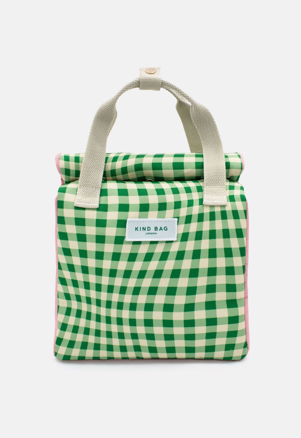 Pre Order - Lunch Bag | Distorted Gingham Green