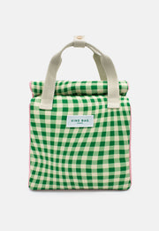 Pre Order - Lunch Bag | Distorted Gingham Green