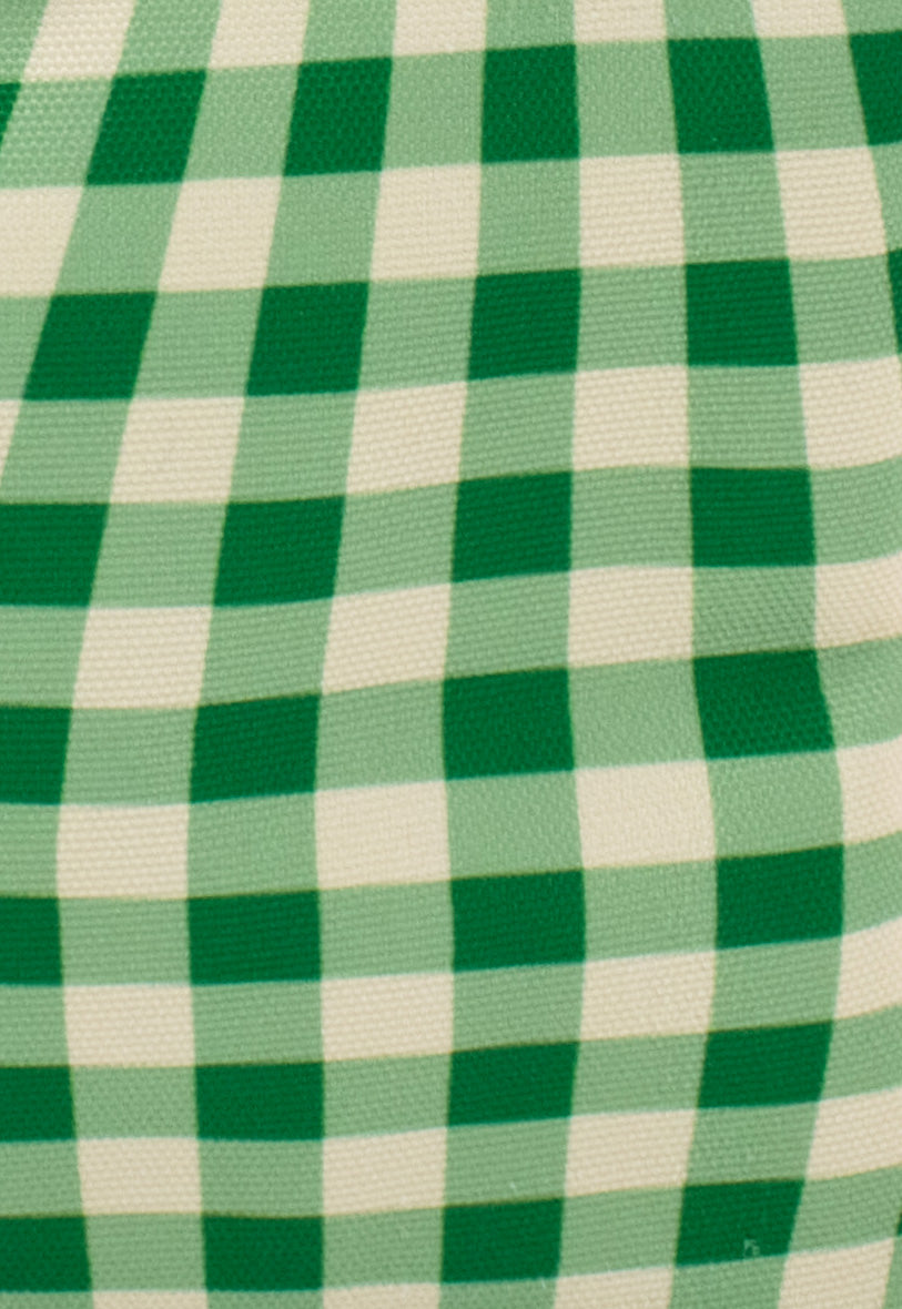 Pre Order - Lunch Bag | Distorted Gingham Green
