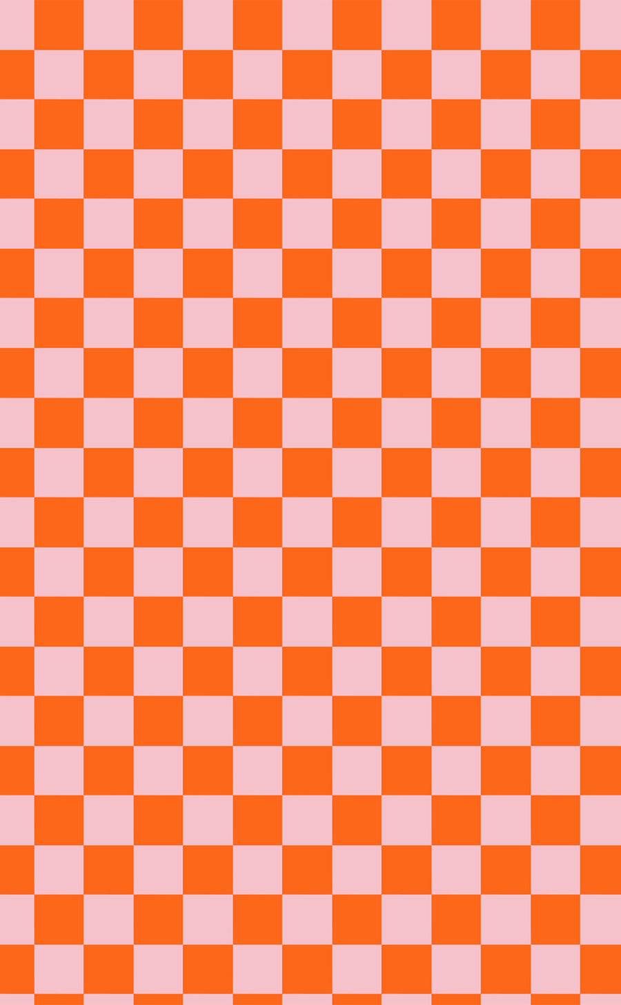 Pink and Orange Checkerboard | Digital Laptop Wallpaper