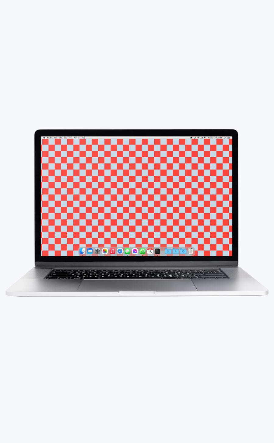 Red and Blue Checkerboard | Digital Laptop Wallpaper