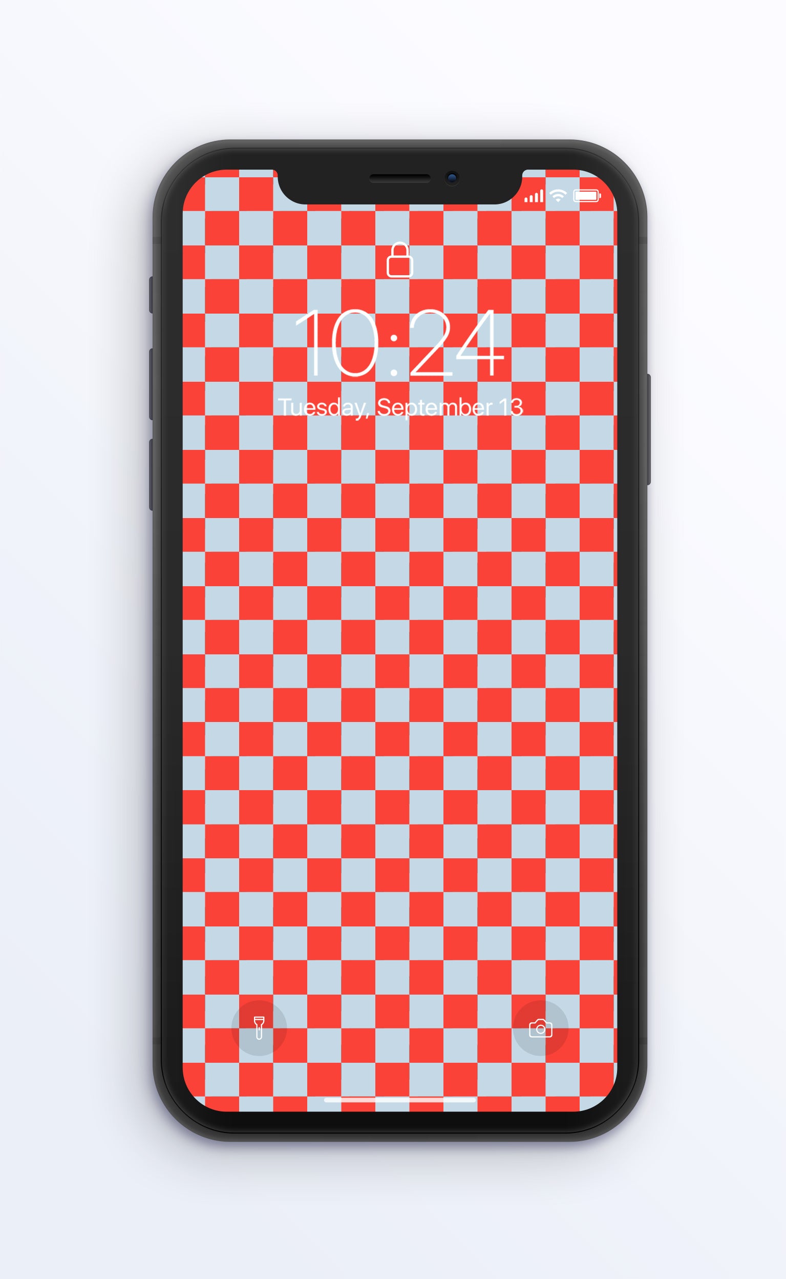 Red and Blue Checkerboard | Digital Phone Wallpaper