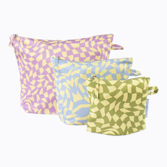 Pouches | Wavy Check | Set of 3