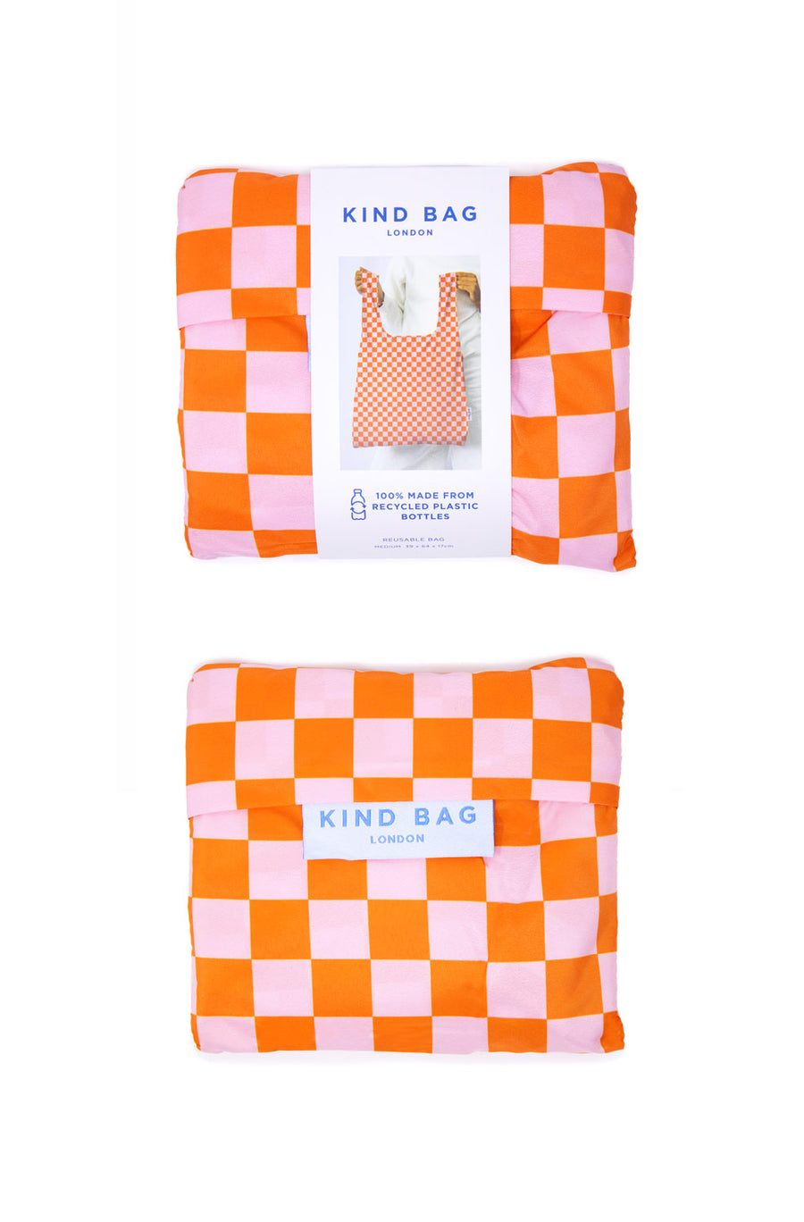Checkerboard Pink & Orange | Medium