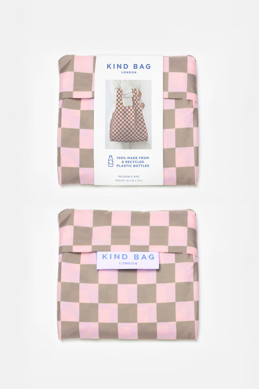 Checkerboard Pink & Beige | Medium