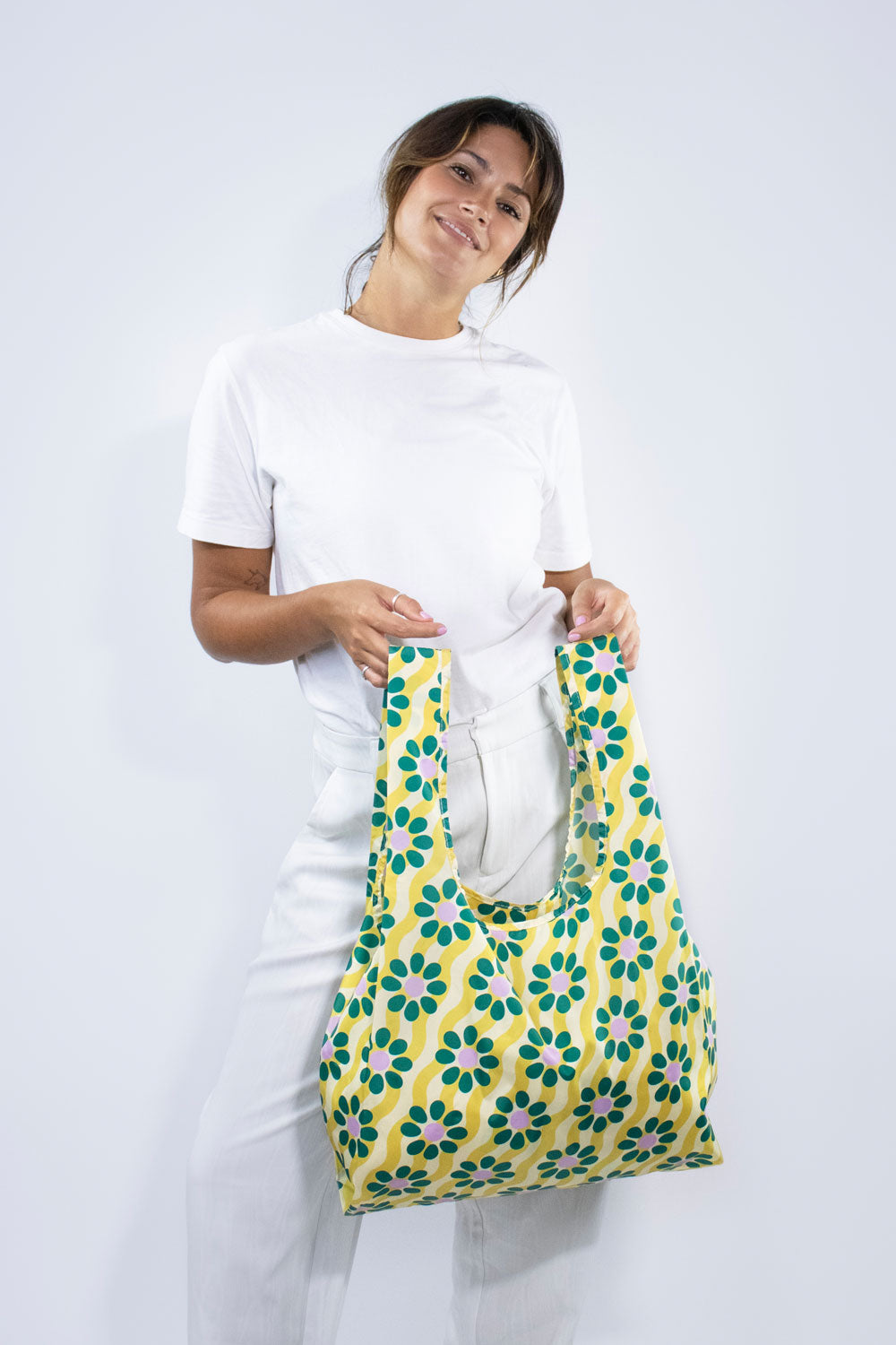 Wavy Daisy | Medium Reusable Bag