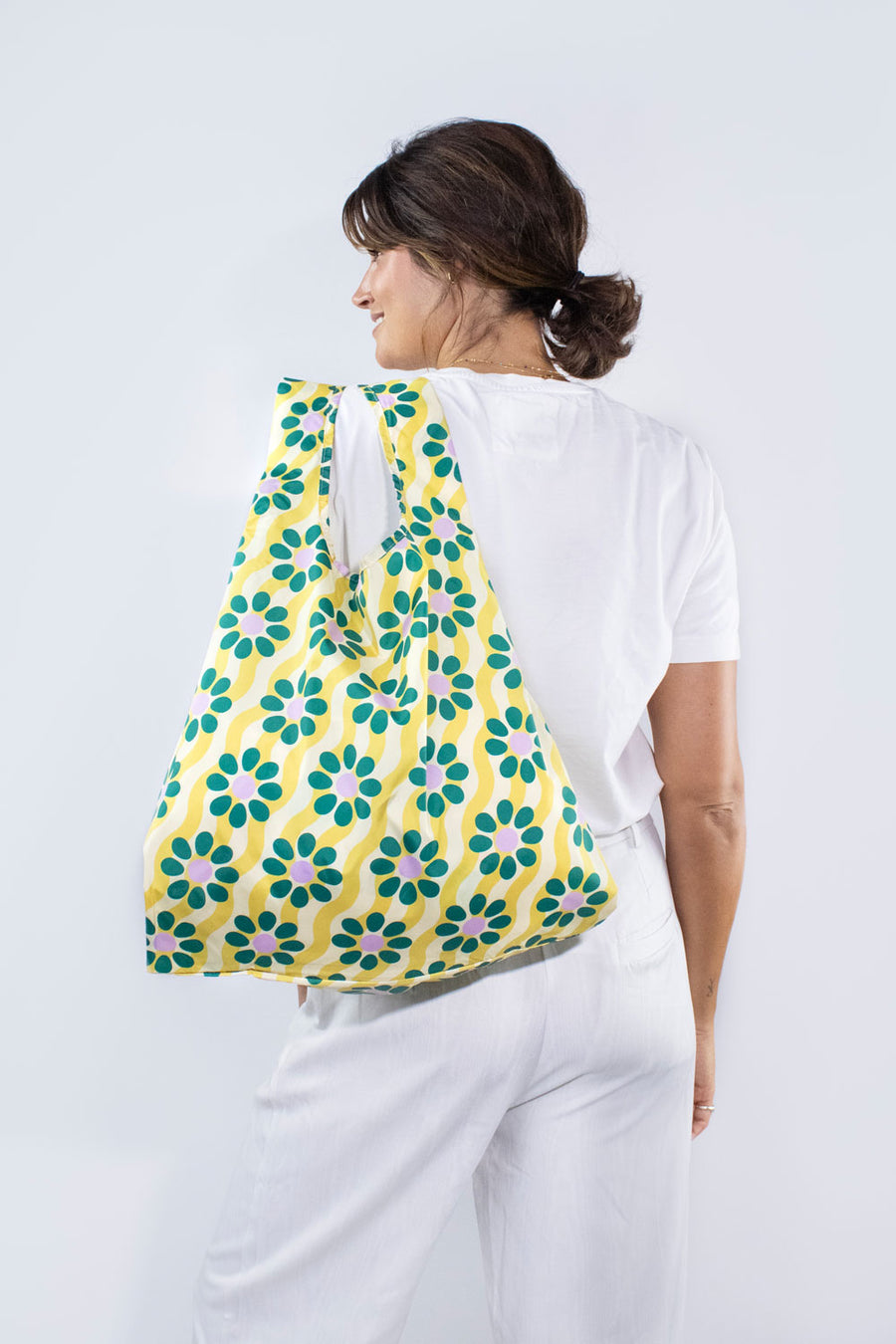 Wavy Daisy Medium Reusable Bag Kind Bag