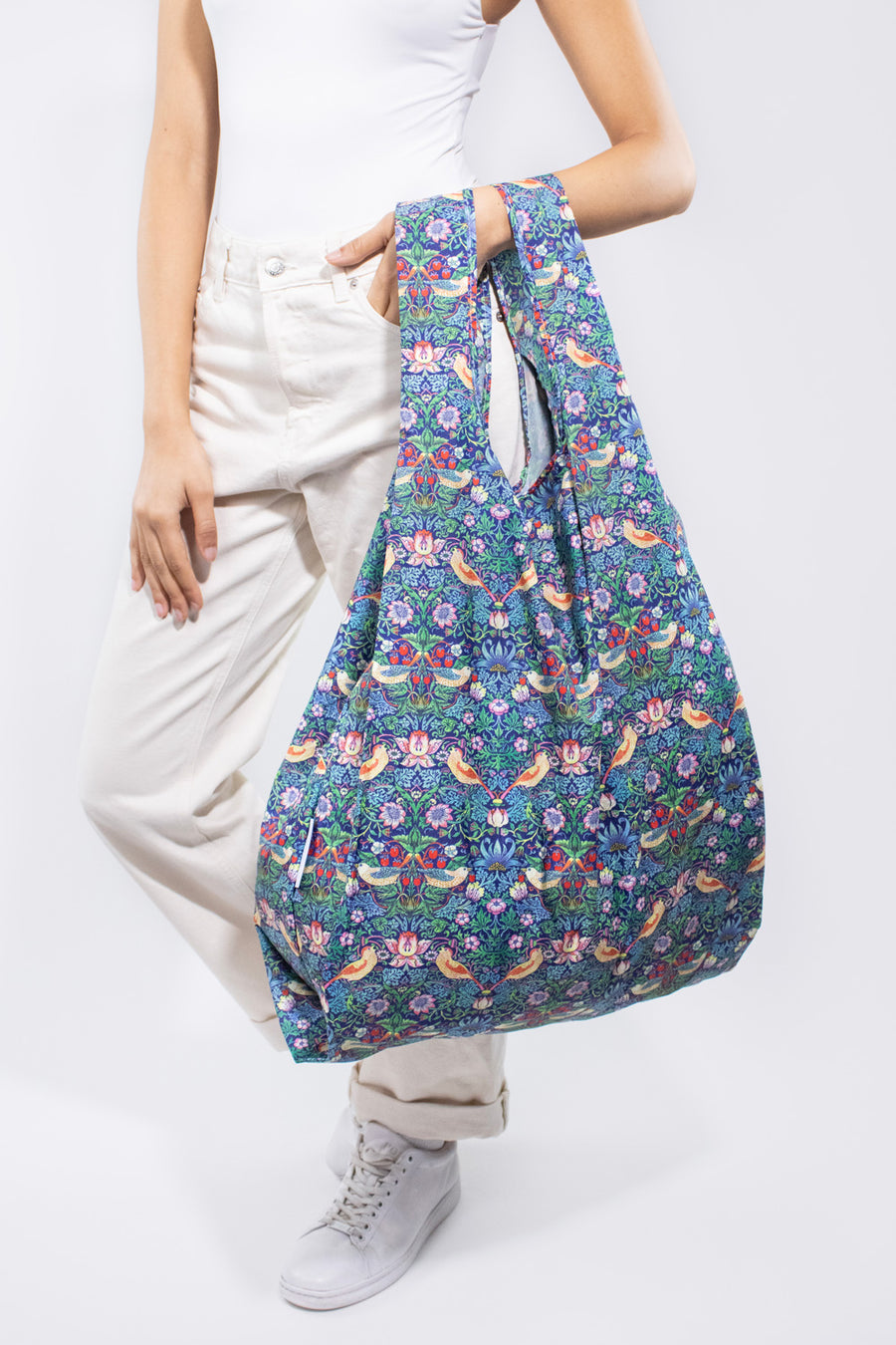 Signare Sac fourre-tout plat avec motif William Morris (William Morris Strawbery Thief Grey, Flat-STGR), Strawberry Thief Grey, One Size