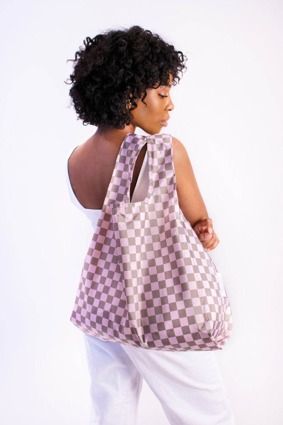 Checkerboard Pink & Beige | Medium