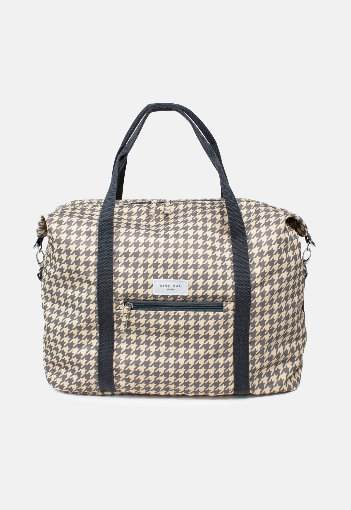 Weekender Carry-On Bag in Classic Houndstooth by Kind Bag
