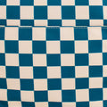 Checkerboard Teal & Beige