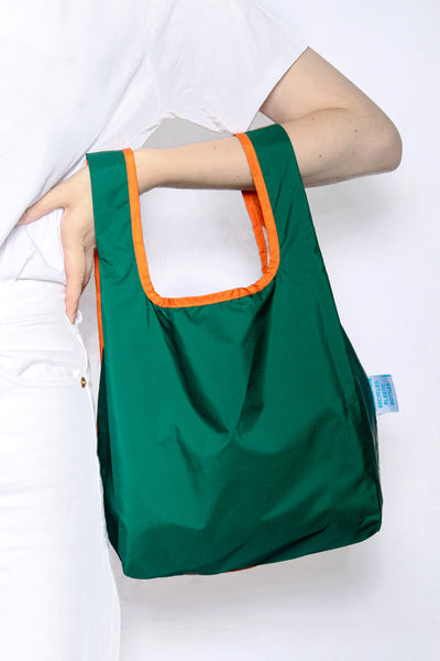 Bicolour Orange Green Mini Reusable Bag Kind Bag