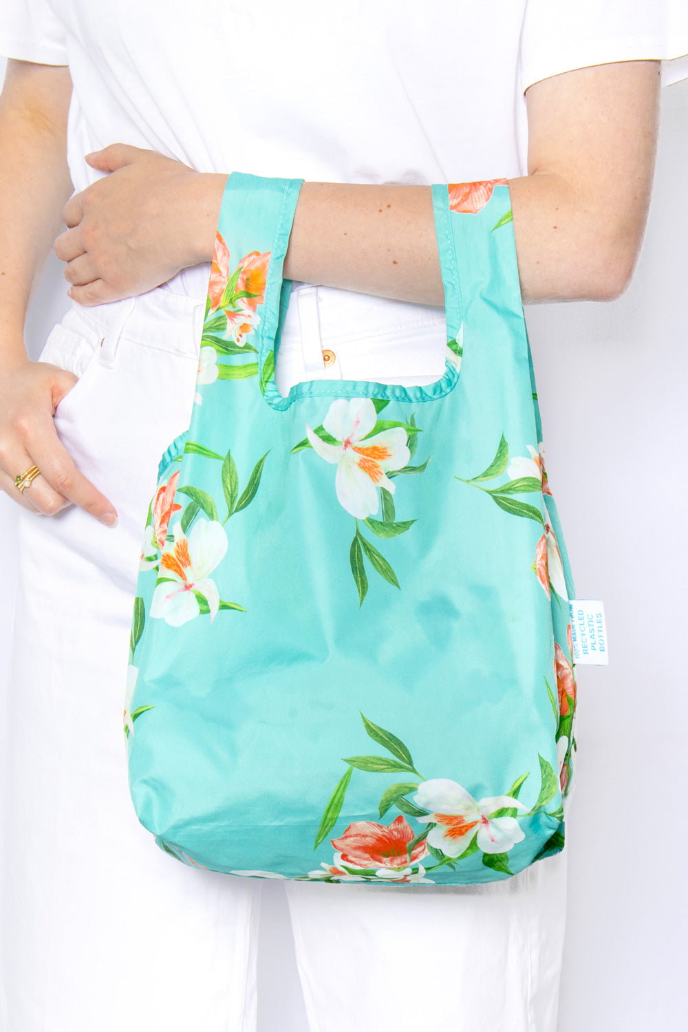 100 Recycled Mini Bags Floral Pattern Kind Bag