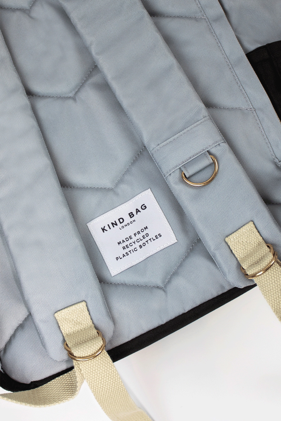 Light Grey & Black | “Hackney” 2.0 Backpack | Large