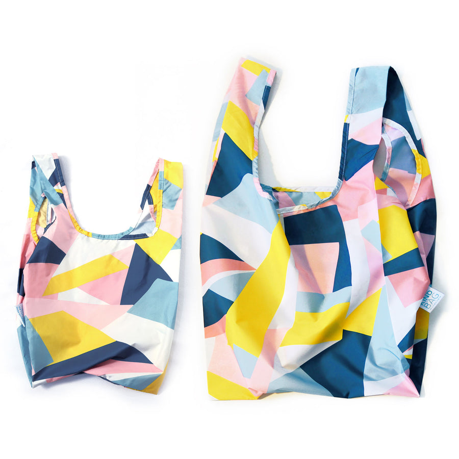 Mosaic - Mini & Medium Bundle - 100% recycled reusable bag - kind bag