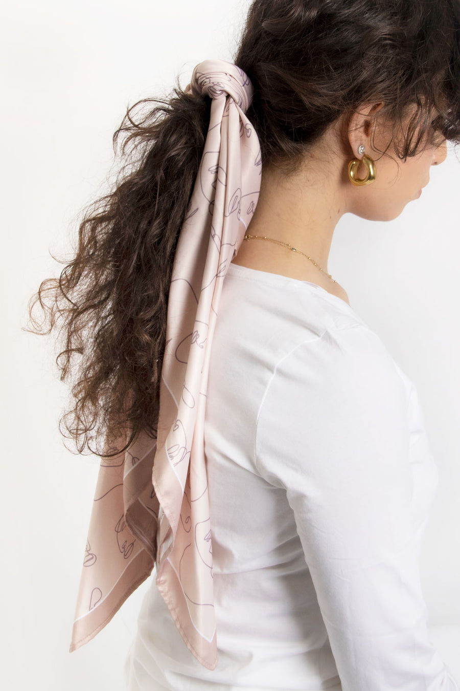 Faces | Large Scarf Bag