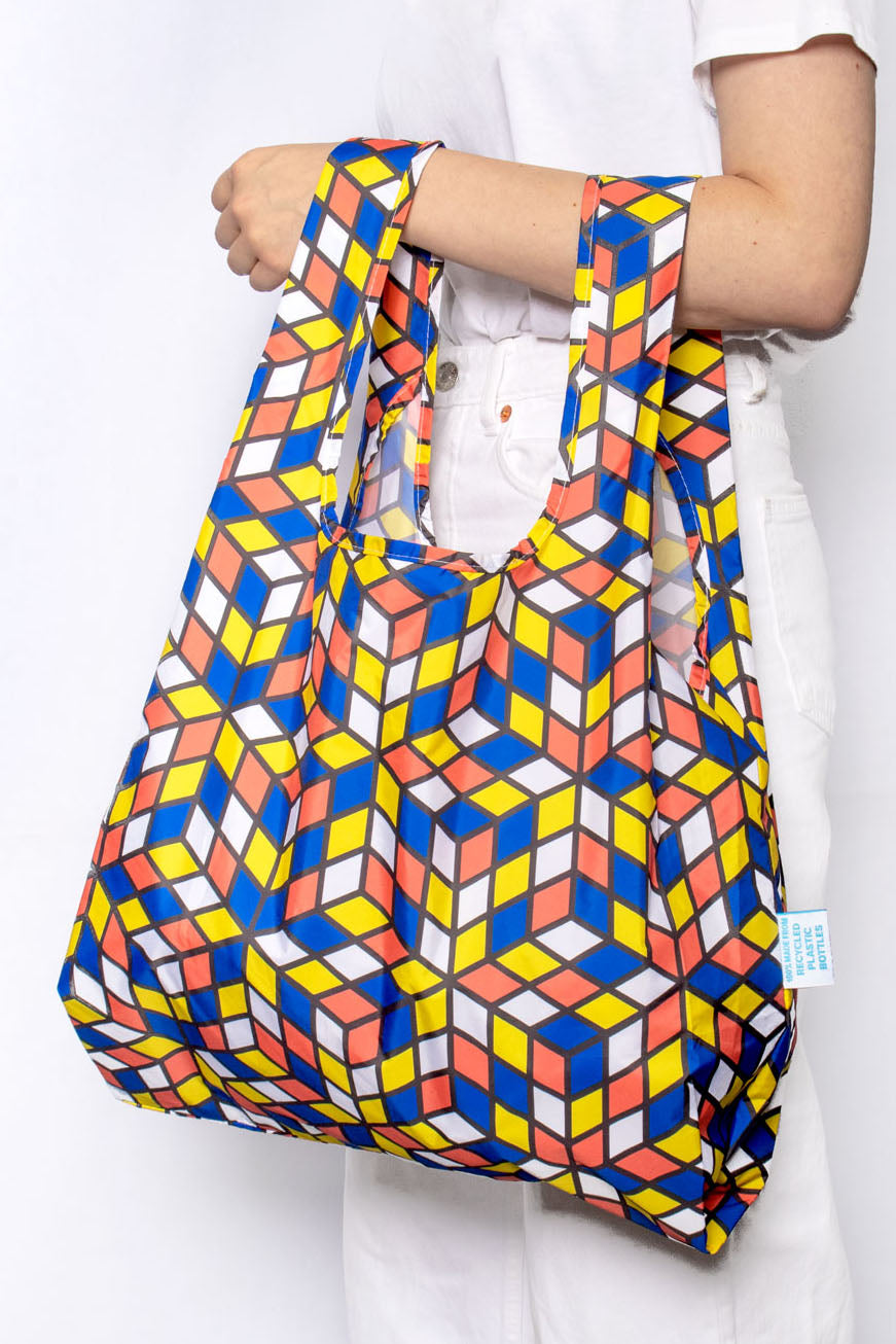 Kind Bag Cubes Multi Medium Reusable Bag Front View