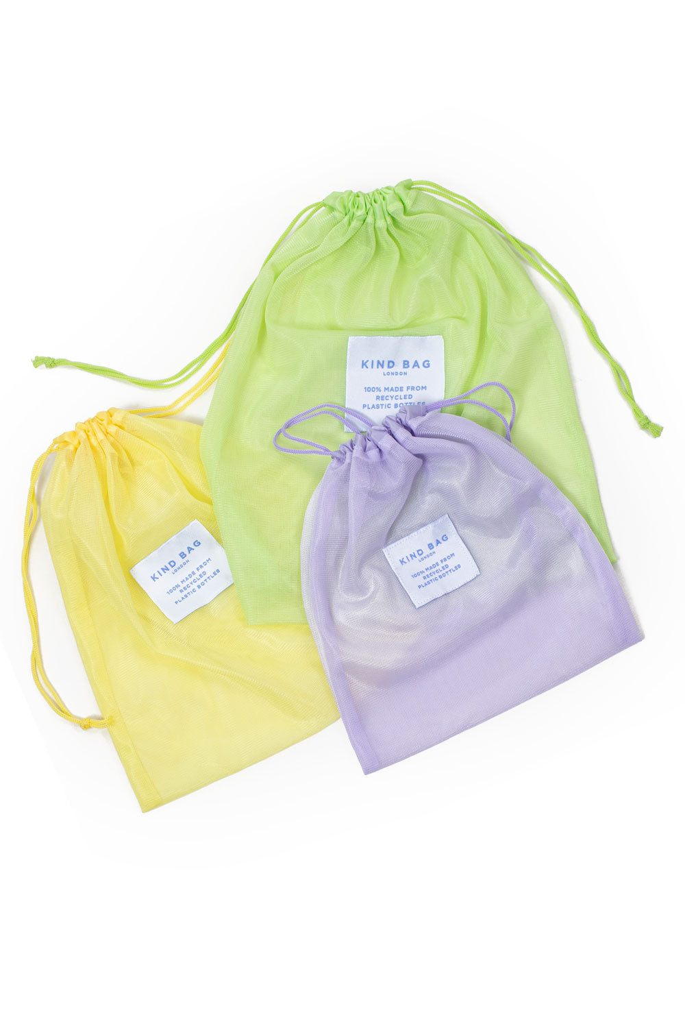 Reusable Mesh Bags Set of 3 Recycled Kind Bag